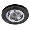 Anneau spot Verre noir orientable rond GU10/MR16