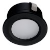 Spot étanche IP65 30mm rond 1W 3000K IMBER Noir