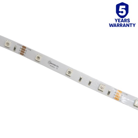 Ruban LED multicolore RGB 12V 7,8W/M IP20 rouleau de 5 mètres