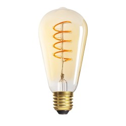 Ampoule Rétro Spiral ST64 4W 1800K blanc très chaud KANLUX