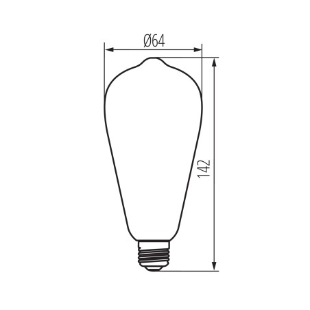 Ampoule Rétro Spiral ST64 33517