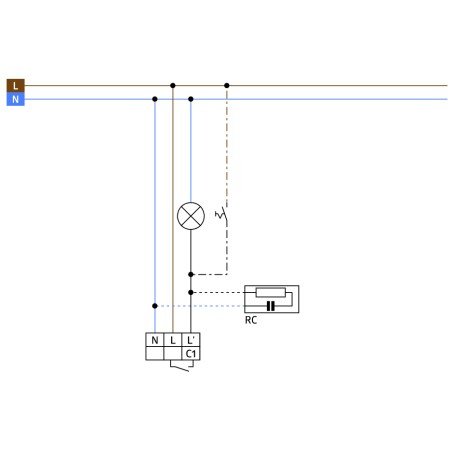 Détecteur de mouvement 200°+180° Blanc - BEG LUXOMAT 91002