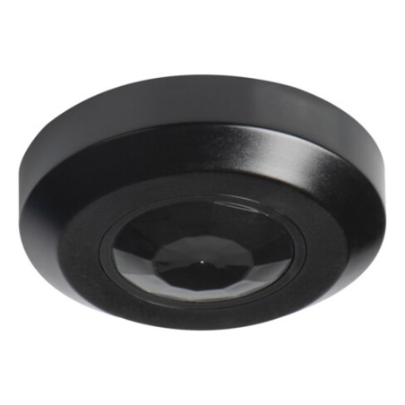 Détecteur de mouvement PIR 360° 200VA Noir