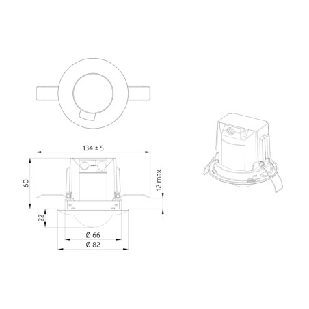 Détecteur de mouvement 360° Blanc - BEG LUXOMAT 92196