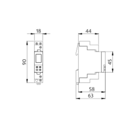 Horloge modulaire Digitale hebdomadaire - BEG LUXOMAT 92656