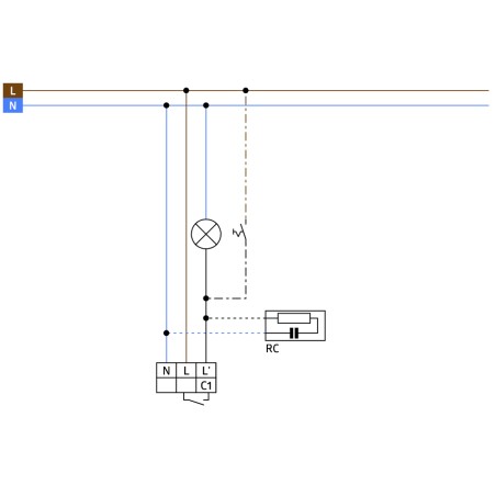 Détecteur de mouvement 360° Blanc - BEG LUXOMAT 92902