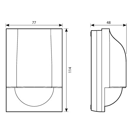 Détecteur de mouvement mural 140° Blanc - LEGRAND 048945
