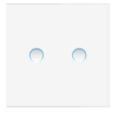 Interrupteur Matter Wifi 2 boutons Blanc