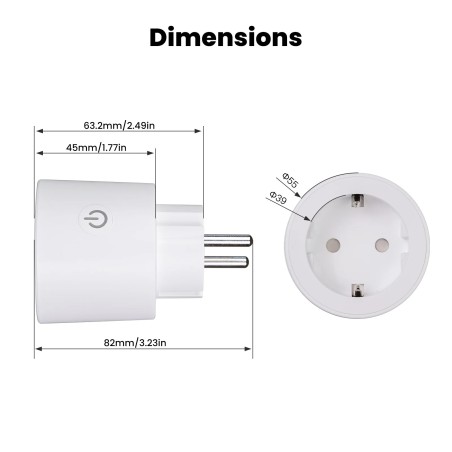 Prise connectée Wi‑Fi MWP-EU16M