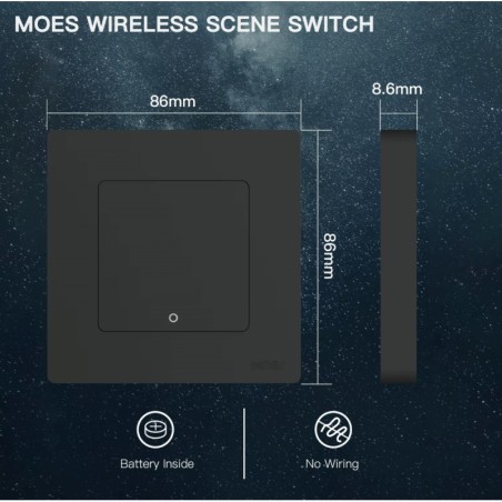 Interrupteur sans fil Zigbee MOES