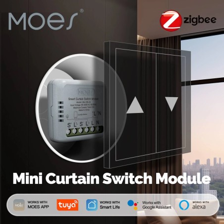Micromodule volet-roulant Zigbee ZM-108-M