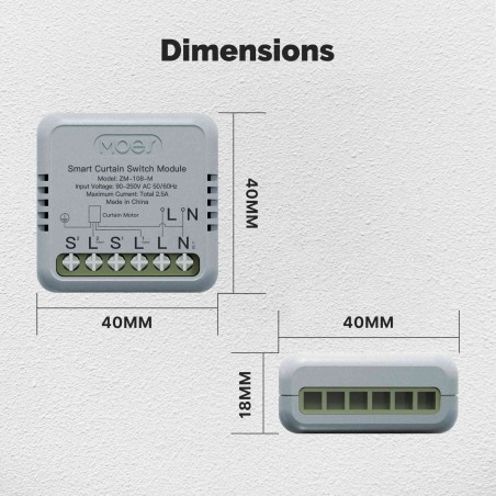 Micromodule volet-roulant Zigbee MOES