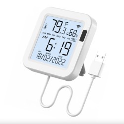 Capteur de température et humidité Wifi MOES WSS-FL-TH16-WH