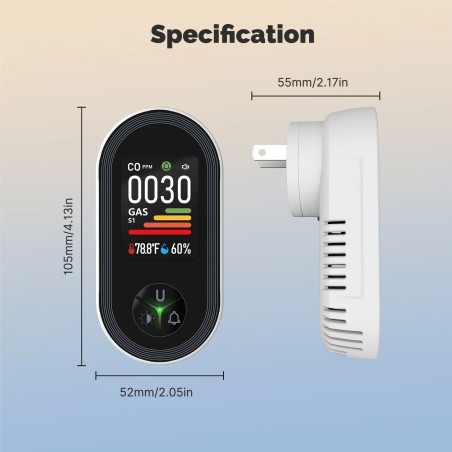 Détecteur de GAZ température S02-CG-EU