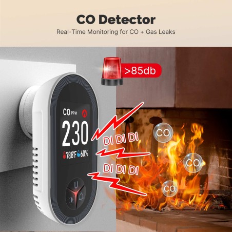 Détecteur de CO2 température