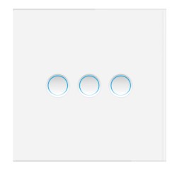 Interrupteur Matter Wifi 3 boutons Blanc MOES MWS-DL-EU3