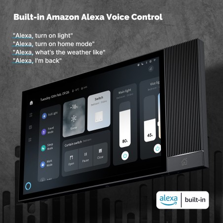 Panneau de contrôle Zigbee Wi‑Fi