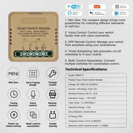 Micromodule commutateur Wifi