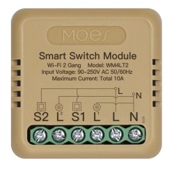 Micromodule ON/OFF Wifi 2 canaux MOES WM-104B-M-LT
