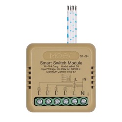 Micromodule ON/OFF Wifi 4 canaux MOES WM-104D-M-LT