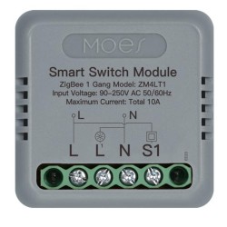 Micromodule ON/OFF ZigBee 3.0 1 canal MOES ZM-104-M-LT