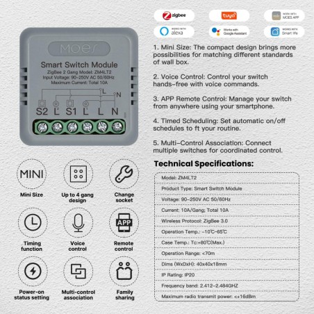 Micromodule ON/OFF ZigBee