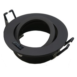 Anneau spot orientable rond GU10/MR16 DALLA Noir KANLUX