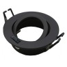 Anneau spot orientable rond GU10/MR16 DALLA Noir 82mm