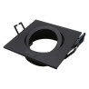 Anneau spot orientable carré GU10/MR16 DALLA Noir
