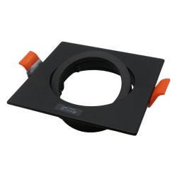 Anneau spot orientable carré GU10/MR16 DALLA Noir