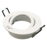 Anneau spot orientable rond GU10/MR16 DALLA Blanc 82mm