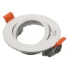 Anneau spot orientable rond GU10/MR16 DALLA Blanc 82mm
