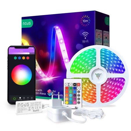Ruban LED Connecté Wi-Fi dimmable 18W 10ml