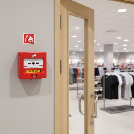 Déclencheur manuel rouge avec capot - NEUTRONIC 5710R1C