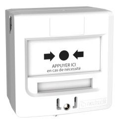 Déclencheur manuel blanc avec capot - NEUTRONIC 5710B5C