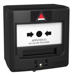 Déclencheur manuel Alarme PPMS noire - NEUTRONIC 5710N1C