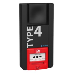 Alarme Incendie Type 4 à piles noir - NEUTRONIC TT4P-N