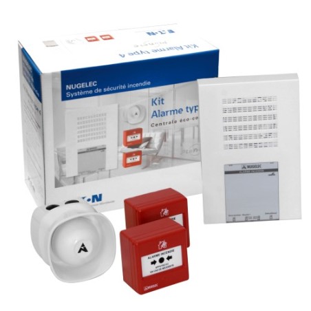 Kit Alarme incendie Type 4 1 boucle avec Flash