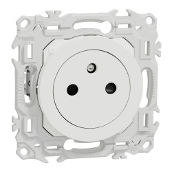 Odace Prise de courant 2P+T 16A Blanc + Griffes - S925052