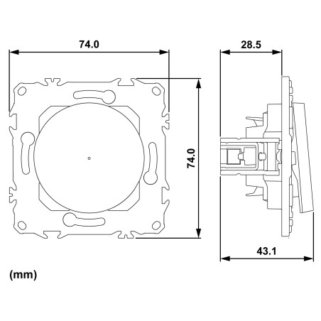 Odace Interrupteur ou poussoir