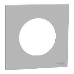Odace Plaque de finition 1 poste Gris Galet - S901702