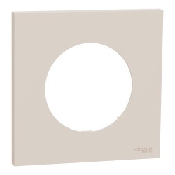 Odace Plaque de finition 1 poste Beige Sable - S902702