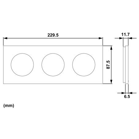 Odace Plaque de finition
