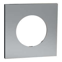 Odace Metal Plaque Titane support noir 1 poste - S915702