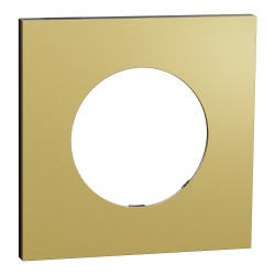 Odace Metal Plaque Laiton support noir 1 poste - S916702