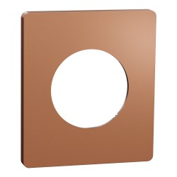 Odace Architecte Plaque 1 poste effet Cuivre - S931802