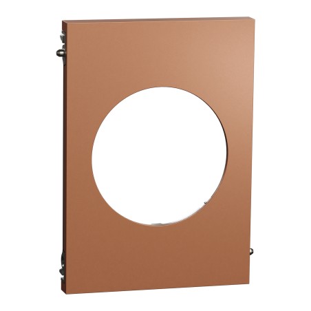 Odace Architecte Plaque centerale effet Cuivre