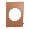 Odace Architecte Plaque centerale effet Cuivre