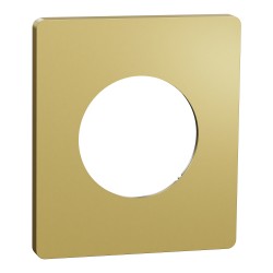 Odace Architecte Plaque 1 poste effet Laiton - S932802