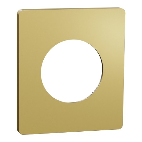 Odace Architecte Plaque 1 poste effet Laiton